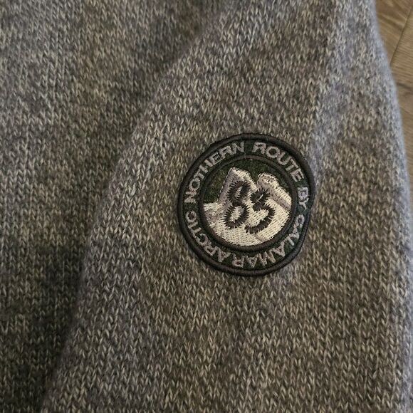 Men's XXL Sweater Wool Acrylic Blend CALAMAR Urban Class Pullover Grey Mockneck - Picture 5 of 7